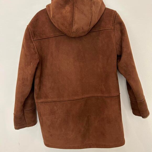 Ralph Lauren Brown faux suede sherpa jacket size S vintage - Picture 6 of 6